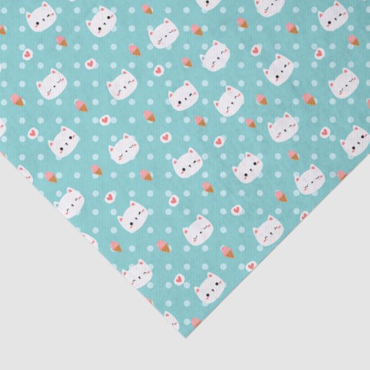 Kutkat- en ijsklok-patroonpapier tissuepapier (Detail)