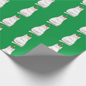 Kutkat en kerstlichten cadeaupapier (Hoek)