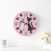 Kutkat en schilderafdrukken ~ Zwart wit Grote Klok (Huis)