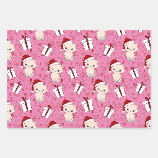 Kutkat kerstinpakpapier inpakpapier vel (Voorkant 2)