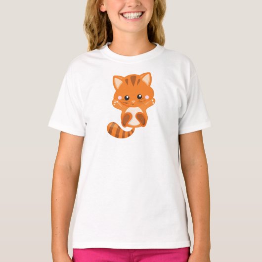 Kutkat, Oranje kat, kleine kat, Kat, keuken T-shirt (Voorkant)