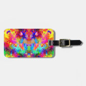 Kutkleurig abstract fantoomkussen bagagelabel (Voorkant horizontaal)
