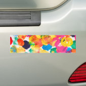 Kutkleurig abstract schilderij bumpersticker (Op auto)