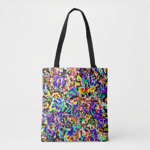 Kutkleurig abstract schilderij iPad-hoesje Tote Bag