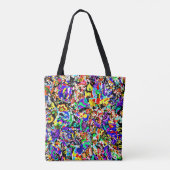 Kutkleurig abstract schilderij iPad-hoesje Tote Bag (Achterkant)