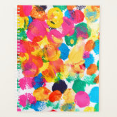Kutkleurig abstract schilderij planner (Voorkant)