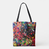 Kutkleurig abstract schilderij tote bag (Achterkant)