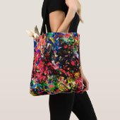 Kutkleurig abstract schilderij tote bag (Dichtbij)