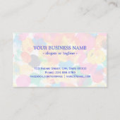 Kutkleurig abstract schilderij visitekaartje (Achterkant)