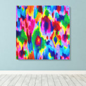 Kutkleurig abstract schilderontwerp canvas afdruk (Insitu (Houten vloer))