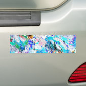 Kutkleurig fresque-schilderontwerp bumpersticker (Op auto)