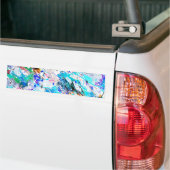 Kutkleurig fresque-schilderontwerp bumpersticker (Op Truck)