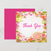 Kutkleurig fruitig dank je creditcard notitiekaartje (Voorkant / Achterkant)