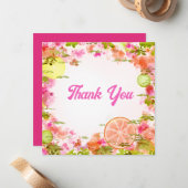 Kutkleurig fruitig dank je creditcard notitiekaartje (Voorkant / Achterkant in situ)