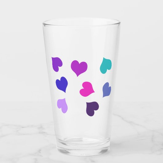 Kutkleurig hart glas (Voorkant)