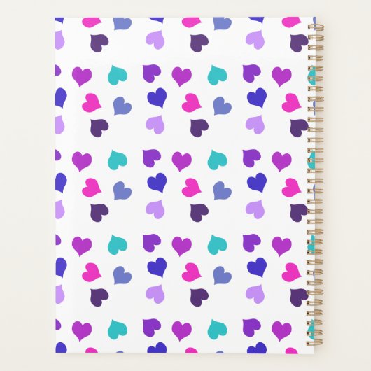 Kutkleurig hart planner (Achterkant)