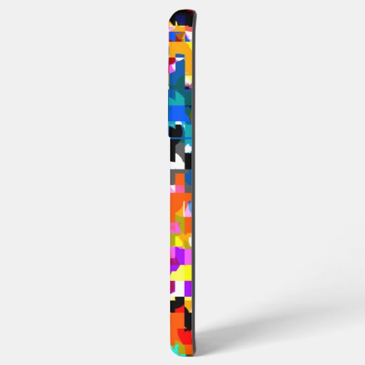 Kutkleurig notitieboek van abstracte vierkantjes samsung galaxy hoesje (Achterkant horizontaal)