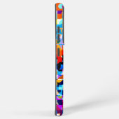 Kutkleurig notitieboek van abstracte vierkantjes samsung galaxy hoesje (Rechterkant)