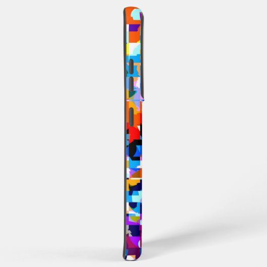 Kutkleurig notitieboek van abstracte vierkantjes samsung galaxy hoesje (Rechterkant)