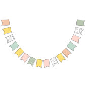 Kutkleurig stutpastel vlaggetjes (Alle)