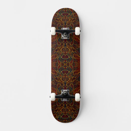 Kutkleurige abstracte marmer persoonlijk skateboard (Voorkant)