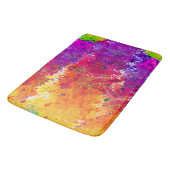 Kutkleurige abstracte spleetverf badmat (Gekanteld)