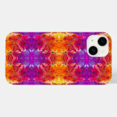 Kutkleurige abstracte spleetverf Case-Mate iPhone case (Achterkant (horizontaal))