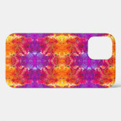 Kutkleurige abstracte spleetverf Case-Mate iPhone case (Achterkant (horizontaal))