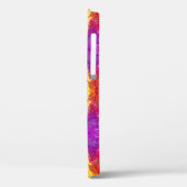 Kutkleurige abstracte spleetverf Case-Mate iPhone case (Achterkant / Links)