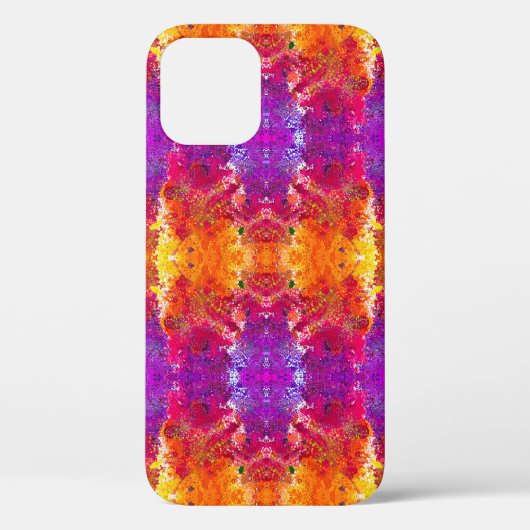 Kutkleurige abstracte spleetverf Case-Mate iPhone case (Achterkant)
