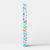 Kutkleurige abstracte zigzagpatronen Case-Mate iPhone case (Achterkant / Links)