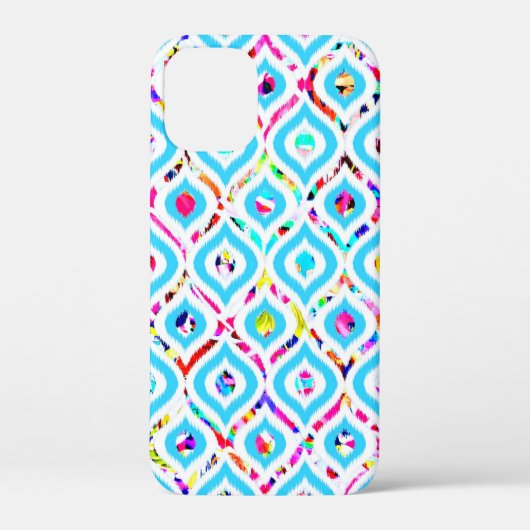 Kutkleurige abstracte zigzagpatronen Case-Mate iPhone case (Achterkant)
