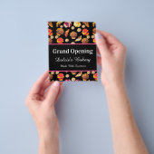 Kutkleurige bakkerij, kaas, kachel, banketbakkerij flyer (Hand)