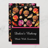 Kutkleurige bakkerij, kaas, kachel, banketbakkerij menu (Voorkant / Achterkant)