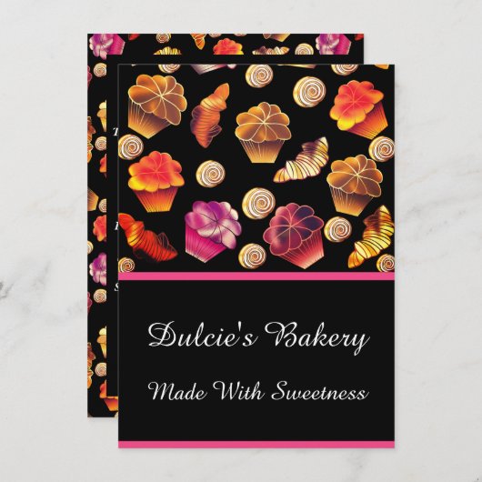 Kutkleurige bakkerij, kaas, kachel, banketbakkerij menu (Voorkant / Achterkant)