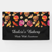 Kutkleurige bakkerij, kaas, kachel, banketbakkerij spandoek (Horizontaal)