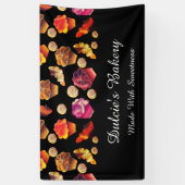 Kutkleurige bakkerij, kaas, kachel, banketbakkerij spandoek (Verticaal)