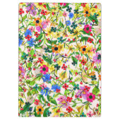 Kutkleurige bloemen klembord (Achterkant)