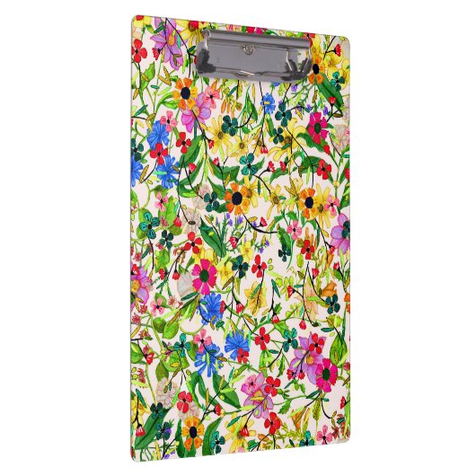 Kutkleurige bloemen klembord (Rechts)