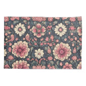 Kutkleurige bloemen kussensloop (Achterkant)