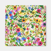 Kutkleurige bloemen magneet (Voorkant)