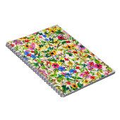 Kutkleurige bloemen notitieboek (Rechterzijde)