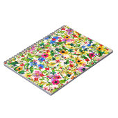 Kutkleurige bloemen notitieboek (Linkerzijde)