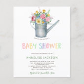 Kutkleurige florale baby BUDGET douche nodig (Voorkant)