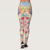Kutkleurige  florale leggings (Achterkant)