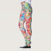 Kutkleurige  florale leggings (Links)