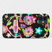 Kutkleurige florale schedel Case-Mate iPhone case (Achterkant (horizontaal))