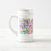 Kutkleurige hartspatronen bierpul (Links)