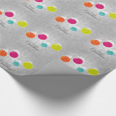 Kutkleurige kerstfeestversieringen cadeaupapier (Hoek)