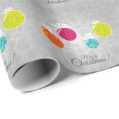 Kutkleurige kerstfeestversieringen cadeaupapier (Rol Hoek)